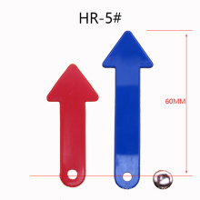 Hr5 60 mm Customized Shape Plastic Blue Hour Red Minute Clock Hands